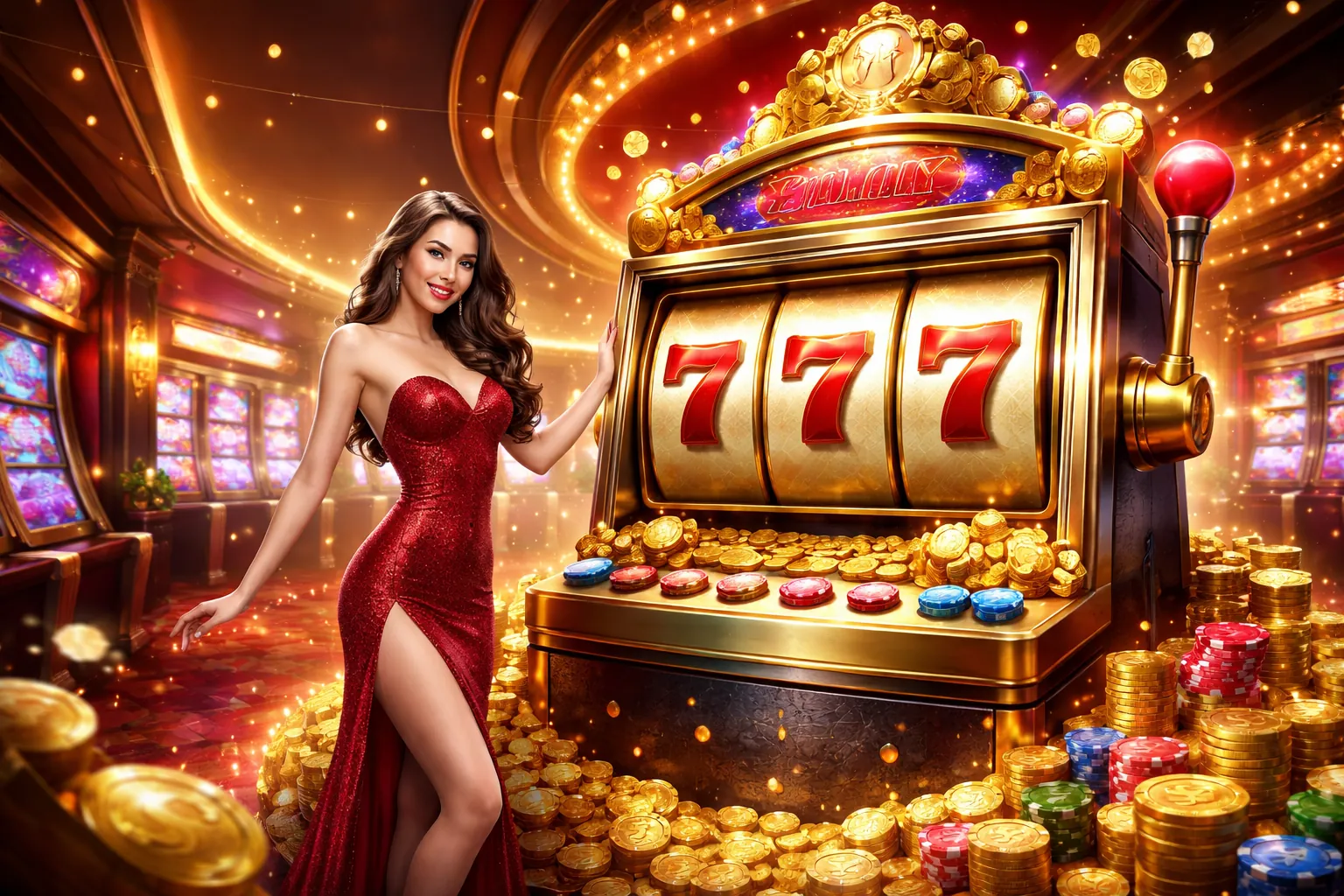 Hình ảnh game Nổ Hũ Sunwin 2026 với các biểu tượng slot và jackpot